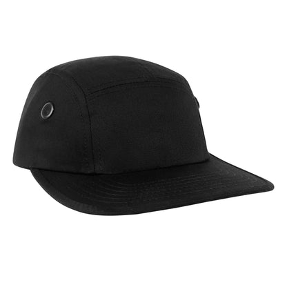 Rothco 5 Panel Street Cap Black – Adjustable Classic Design for Active Wear