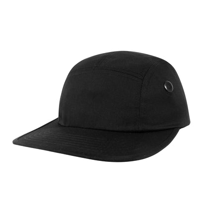 Rothco 5 Panel Street Cap Black – Adjustable Classic Design for Active Wear