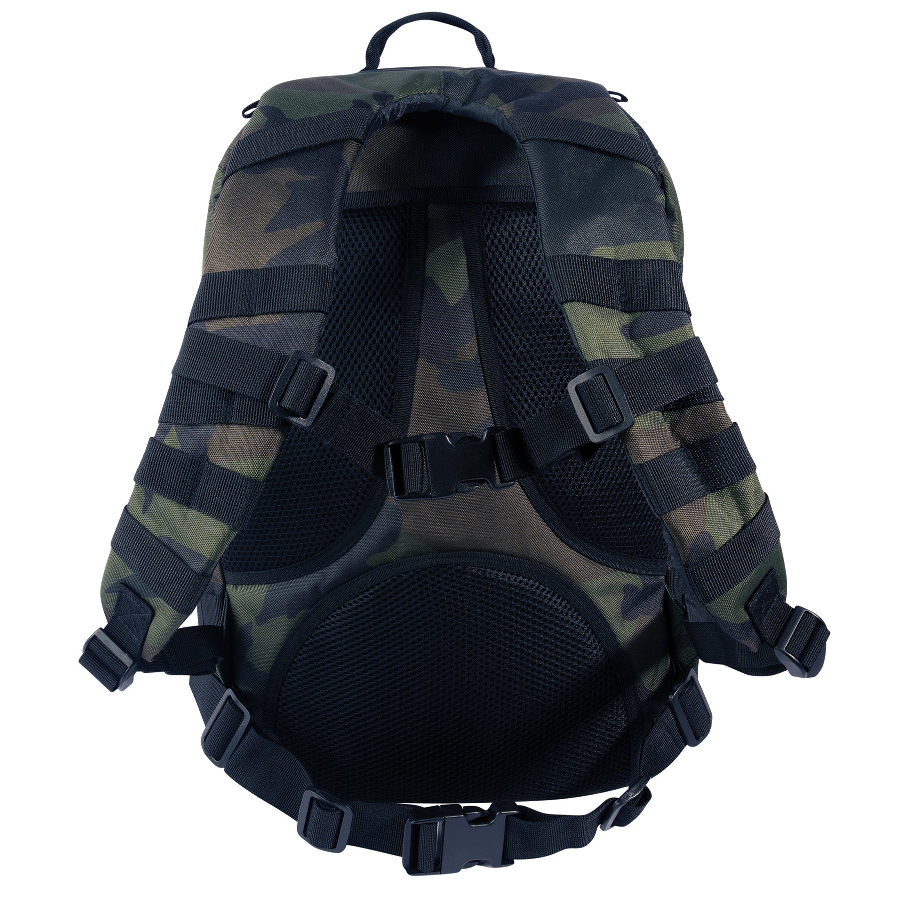 Rothco Fast Mover Tactical Backpack Midnight Woodland Camo – 34L Capacity with MOLLE Webbing and Hydration Compatibility