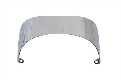V-Twin Chrome Tail Lamp Visor for Harley Davidson FX, FXST, and FXWG Models