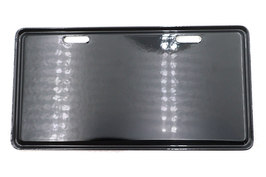 V-Twin A-1079 Black Flat Style License Plate Backing Plate
