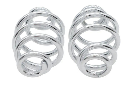 V-Twin Chrome 3-Inch Seat Spring Set – Durable OEM-Quality Motorcycle Suspension Components by V-Twin