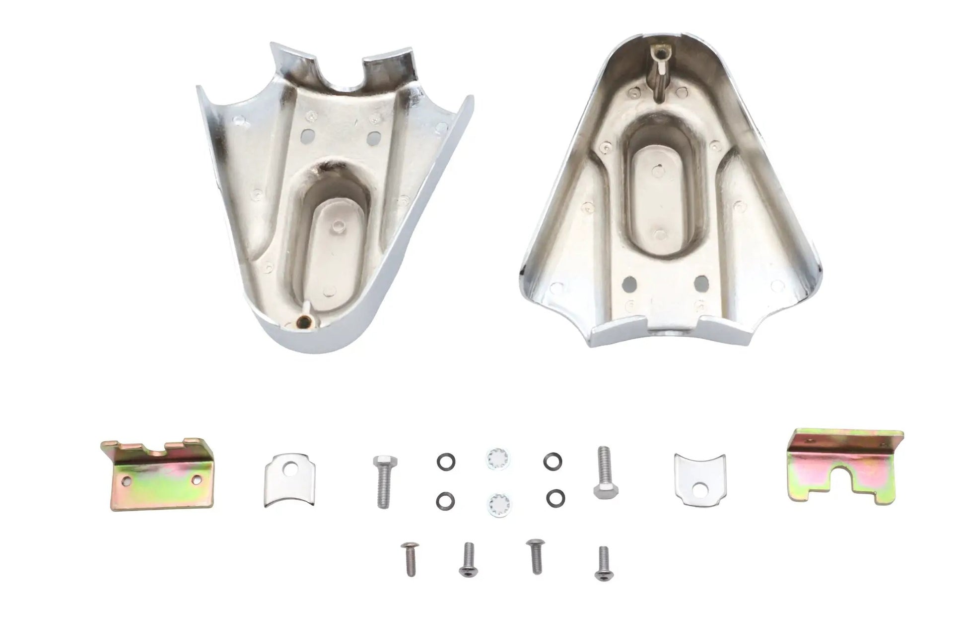 V-Twin Rear Frame Cover Set Chrome for Harley Davidson FXST (1986-1995) by V-Twin