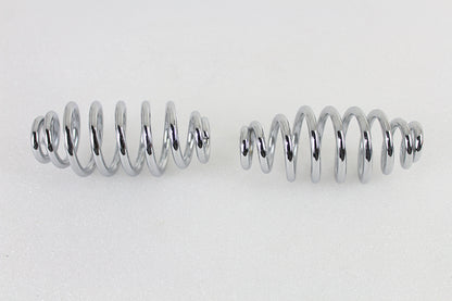 V-Twin Chrome 5 Inch Seat Spring Set - Heavy Duty Support with 5.5mm Wire Diameter
