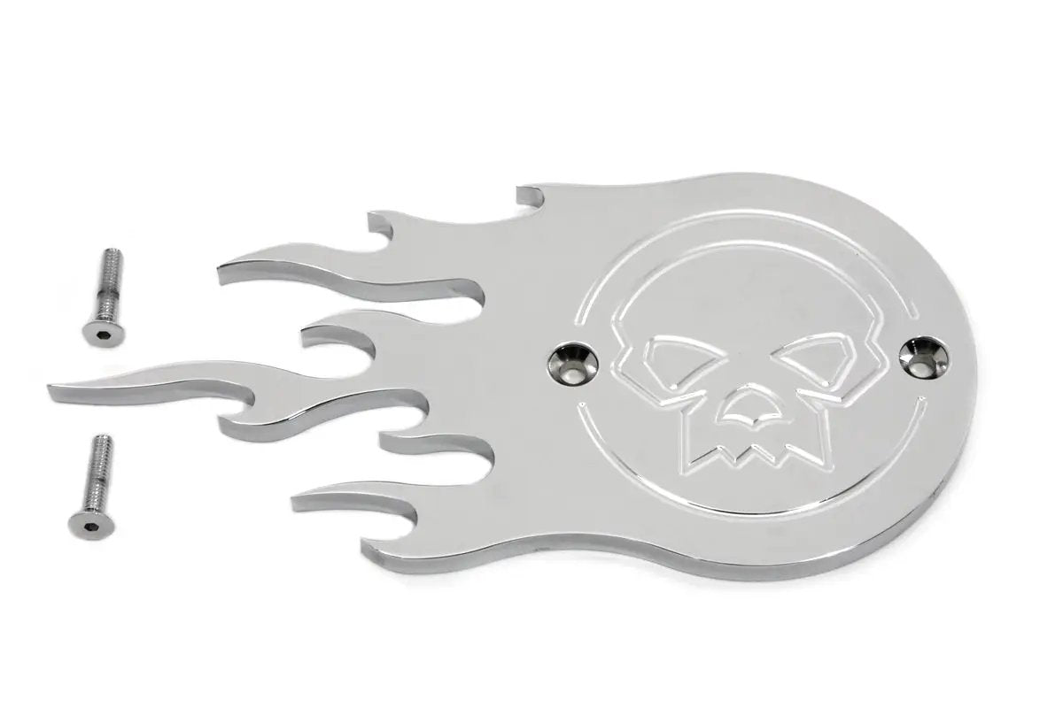 V-Twin Chrome Flame Point Cover for Harley Davidson FL Models by V-Twin