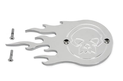 V-Twin Chrome Flame Point Cover for Harley Davidson FL Models by V-Twin