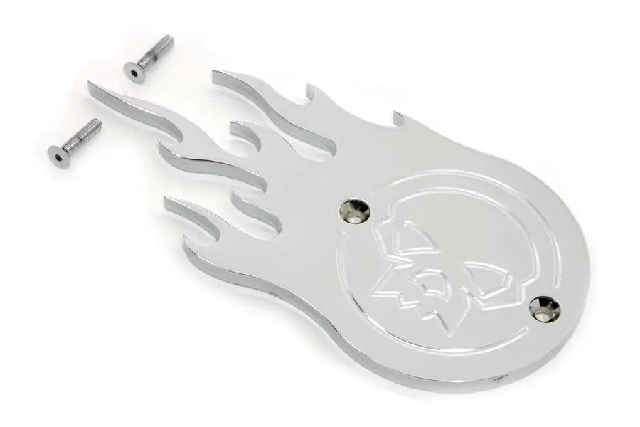 V-Twin Chrome Flame Point Cover for Harley Davidson FL Models by V-Twin