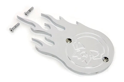 V-Twin Chrome Flame Point Cover for Harley Davidson FL Models by V-Twin