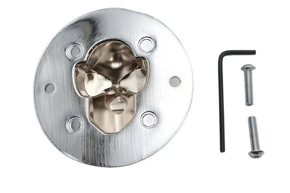 V-Twin Skull Face Ignition System Cover Chrome for Harley Davidson FL Models by V-Twin