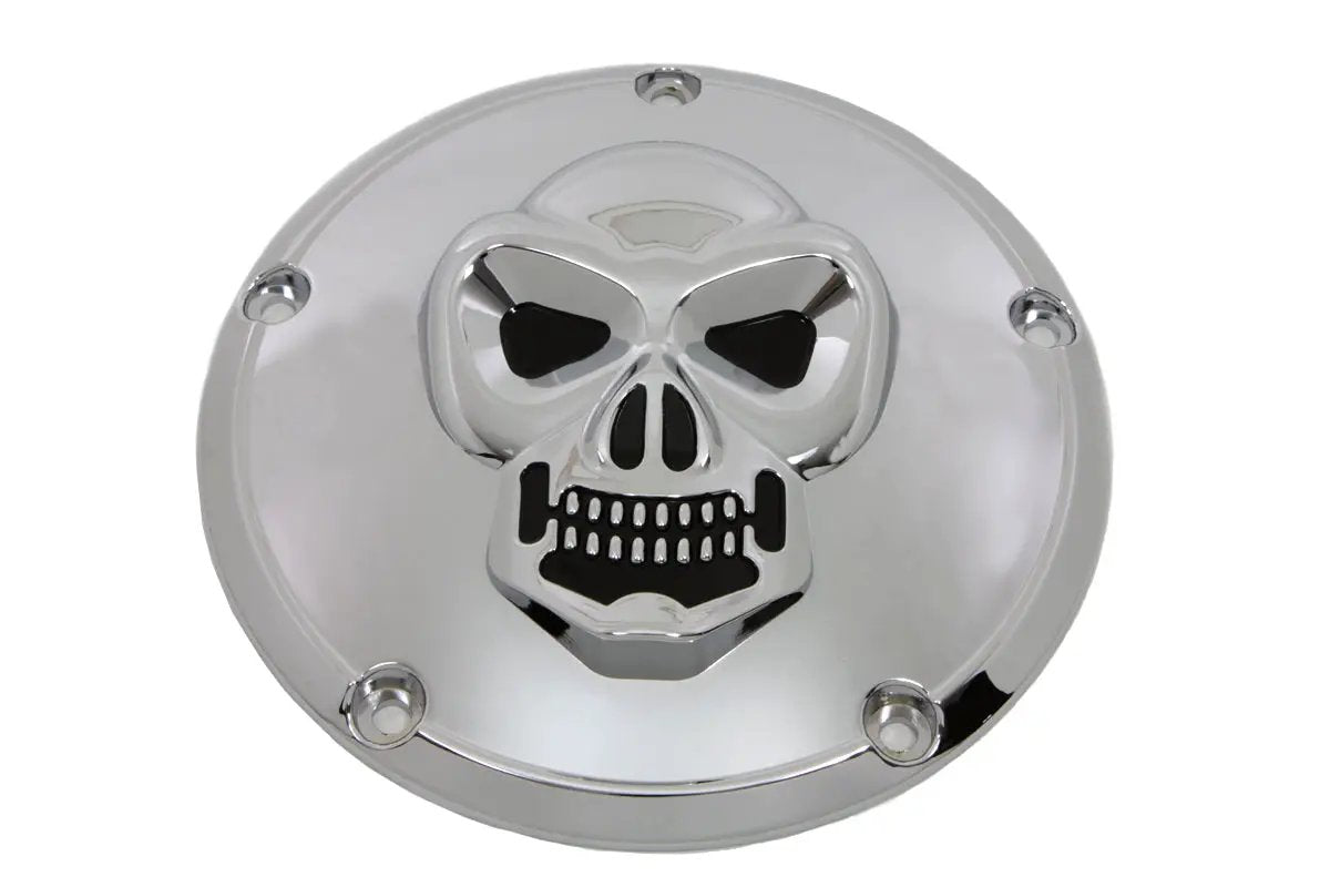V-Twin Skull Derby Cover Chrome for Harley Davidson FXST Models Part 33-0062 by V-Twin
