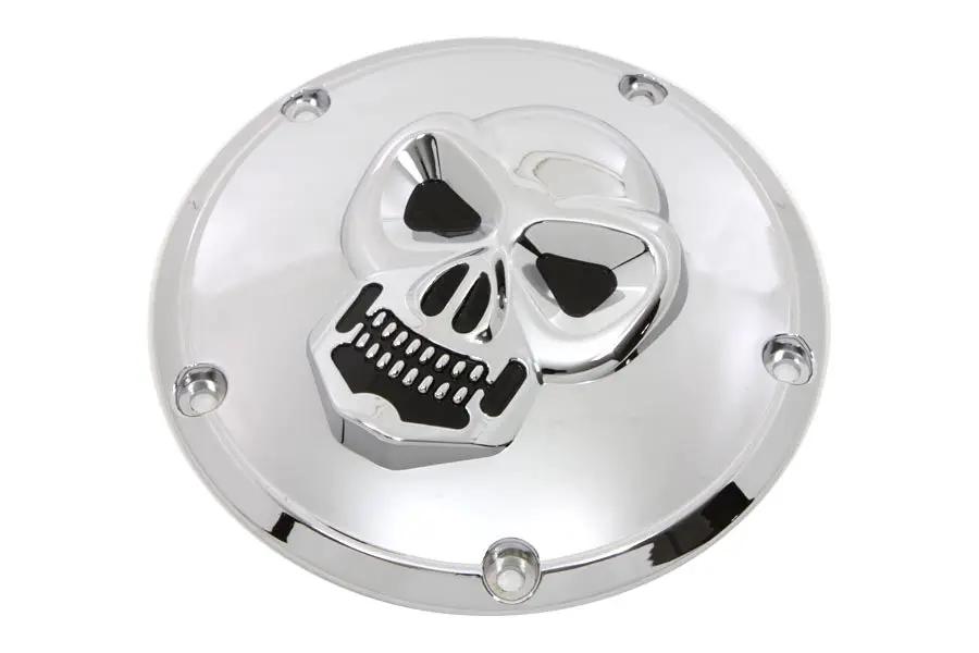 V-Twin Skull Derby Cover Chrome for Harley Davidson FXST Models Part 33-0062 by V-Twin
