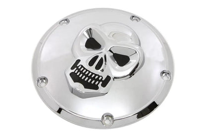 V-Twin Skull Derby Cover Chrome for Harley Davidson FXST Models Part 33-0062 by V-Twin