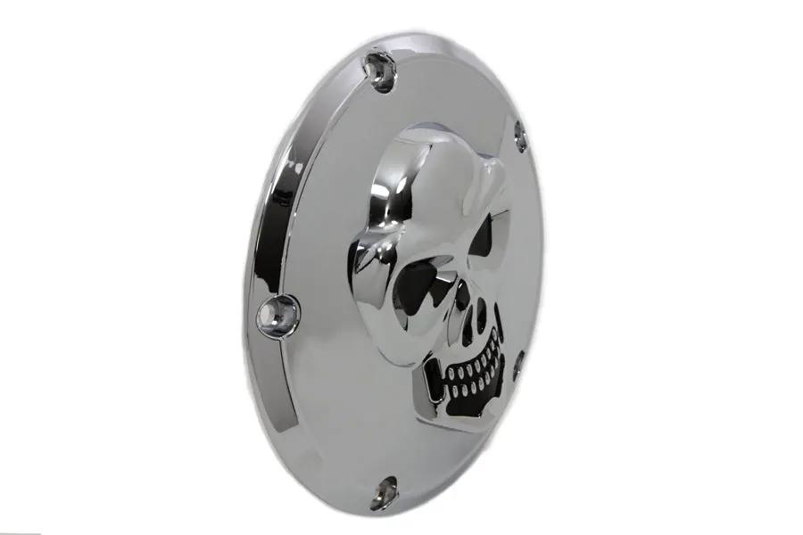 V-Twin Skull Derby Cover Chrome for Harley Davidson FXST Models Part 33-0062 by V-Twin