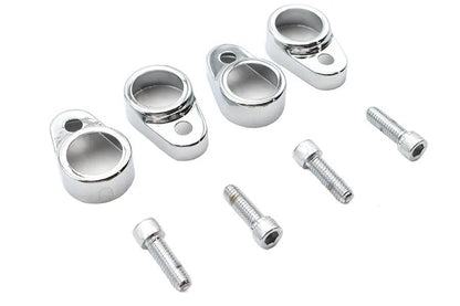 V-Twin Tappet Block Cover Set Chrome for Harley Davidson XLH (1957-1966) by V-Twin
