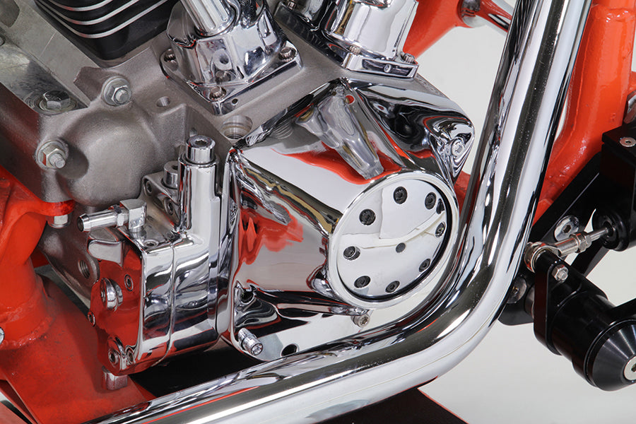 V-Twin Chrome Cam Cover Kit for Harley Davidson Big Twins - Easy Install Over Stock Cases