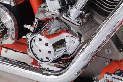 V-Twin Chrome Cam Cover Kit for Harley Davidson Big Twins - Easy Install Over Stock Cases