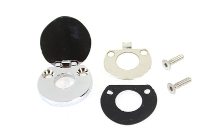 V-Twin 78110 Chrome Fork Lock Cover for Harley-Davidson FLHR