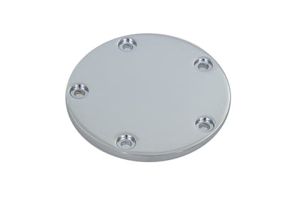 V-Twin Smooth Flat Ignition System Cover 5-Hole Chrome for Harley Davidson FXST (1999-2008)