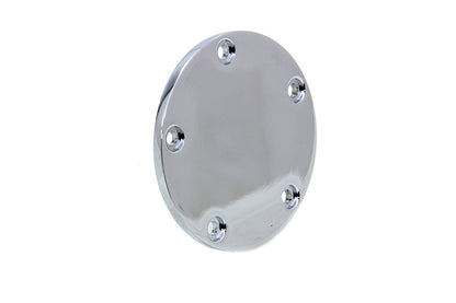 V-Twin Smooth Flat Ignition System Cover 5-Hole Chrome for Harley Davidson FXST (1999-2008)