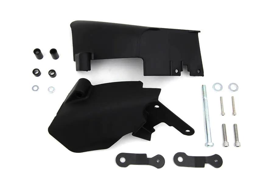 V-Twin FXD Mid Frame Air Deflector Set Black for Harley Davidson FXD Models by V-Twin