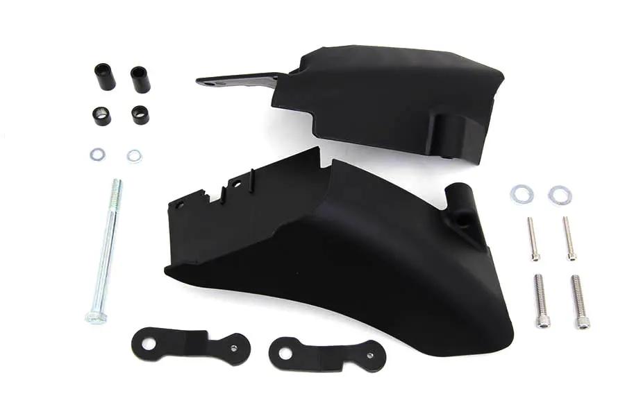 V-Twin FXD Mid Frame Air Deflector Set Black for Harley Davidson FXD Models by V-Twin
