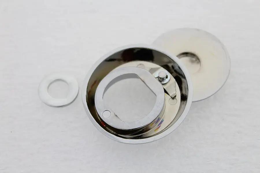 V-Twin Chrome Tour-Pak Lock Cover Part #78109 for Harley Davidson FLT (1988-1997) by V-Twin