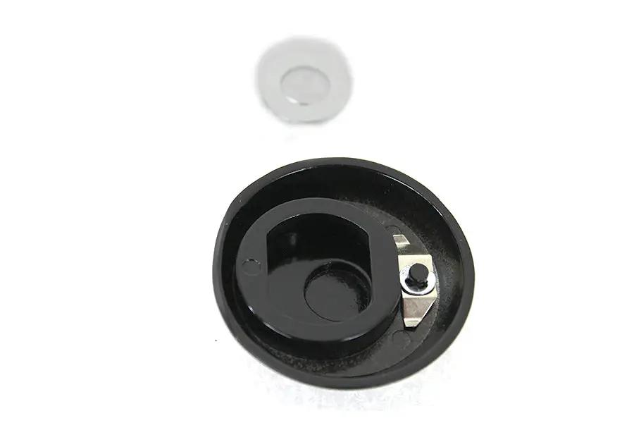 V-Twin Black Tour-Pak Lock Cover for Harley Davidson FLT Models - Part #78109B by V-Twin
