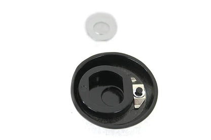 V-Twin Black Tour-Pak Lock Cover for Harley Davidson FLT Models - Part #78109B by V-Twin