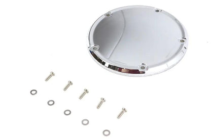 V-Twin Chrome 5-Hole Domed Derby Cover for Harley Davidson FLST and FXST Models by V-Twin