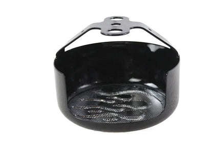 V-Twin Round Horn Cover Black with Chrome Flame for Harley Davidson XL Models by V-Twin