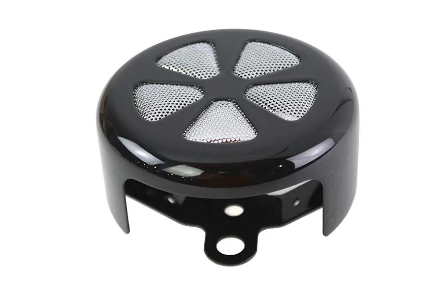 V-Twin 77129B 5 Spoke Round Horn Cover in Black for Harley Davidson XL Models by V-Twin