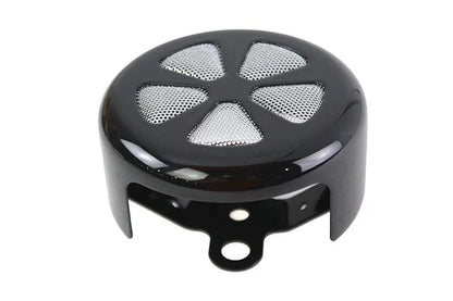 V-Twin 77129B 5 Spoke Round Horn Cover in Black for Harley Davidson XL Models by V-Twin