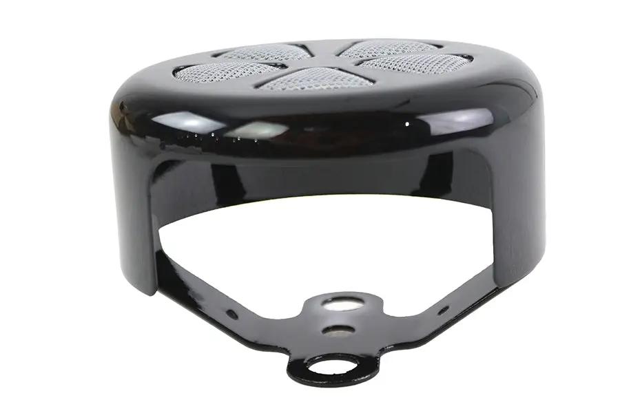 V-Twin 77129B 5 Spoke Round Horn Cover in Black for Harley Davidson XL Models by V-Twin