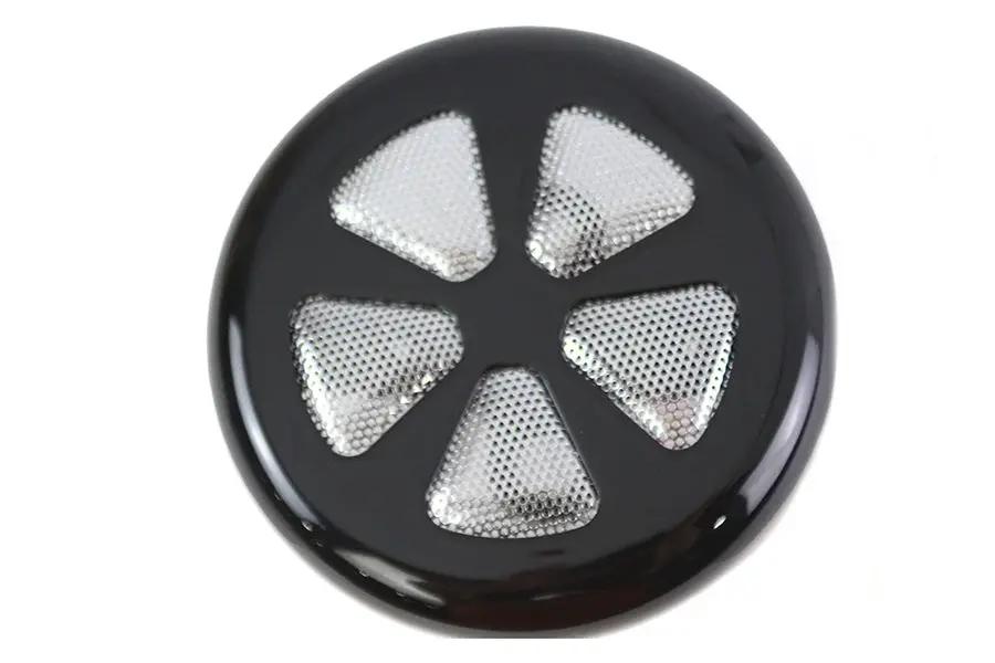 V-Twin 77129B 5 Spoke Round Horn Cover in Black for Harley Davidson XL Models by V-Twin