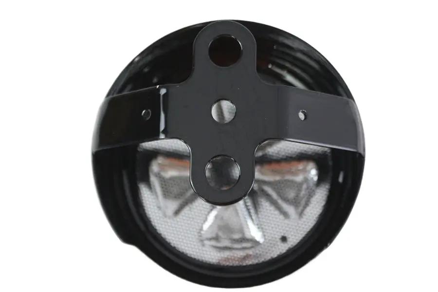 V-Twin 77129B 5 Spoke Round Horn Cover in Black for Harley Davidson XL Models by V-Twin