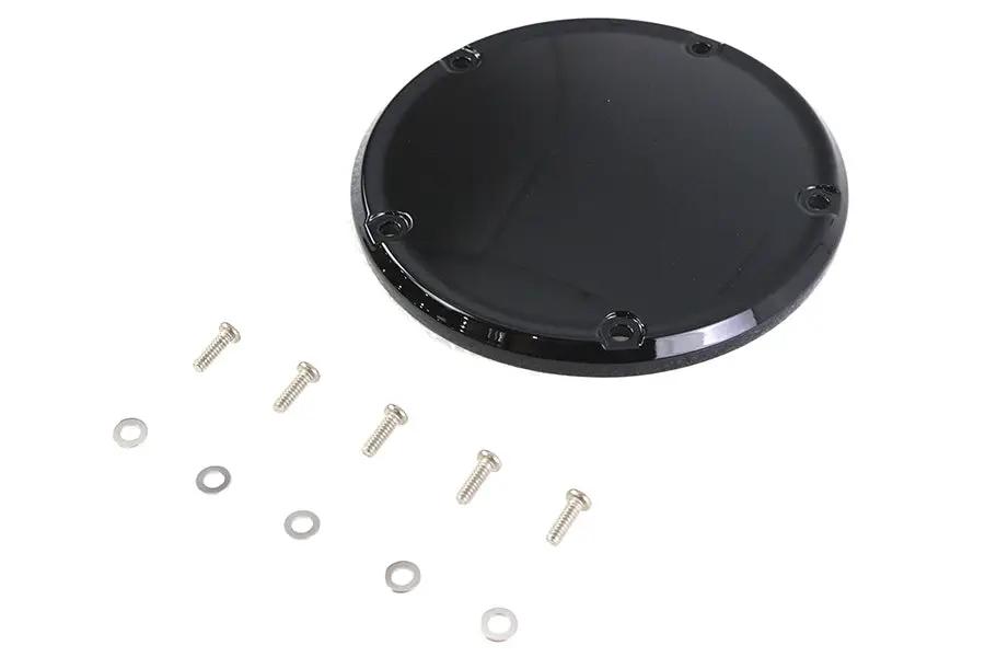 V-Twin Gloss Black 5 Hole Domed Derby Cover for Harley Davidson FLST & FXST Models by V-Twin