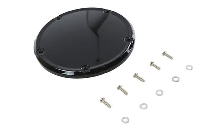 V-Twin Gloss Black 5 Hole Domed Derby Cover for Harley Davidson FLST & FXST Models by V-Twin
