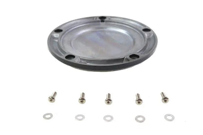 V-Twin Gloss Black 5 Hole Domed Derby Cover for Harley Davidson FLST & FXST Models by V-Twin