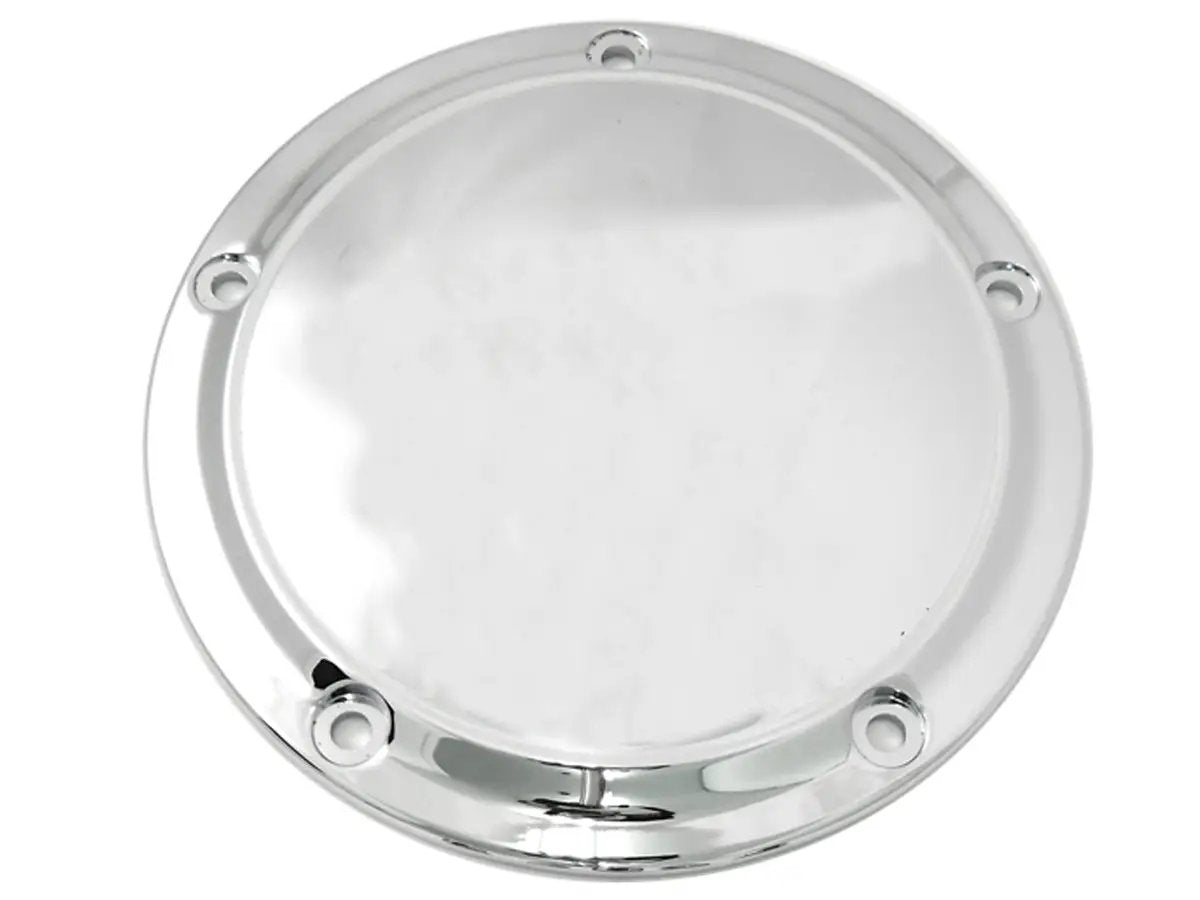 V-Twin Chrome 5-Hole Smooth Derby Cover for Harley Davidson FXST by V-Twin