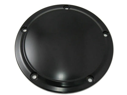 V-Twin Matte Black 5-Hole Smooth Derby Cover for Harley Davidson FXST by V-Twin