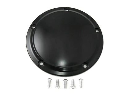 V-Twin Matte Black 5-Hole Smooth Derby Cover for Harley Davidson FXST by V-Twin