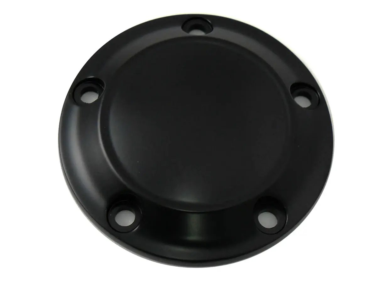 V-Twin Black 5-Hole Smooth Ignition System Cover for Harley Davidson FLST (Part #77621) by V-Twin