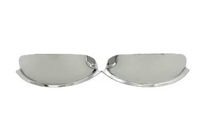V-Twin 75312 Chrome 4-1/2 inch Spotlamp Visor Set for Harley Davidson FLT by V-Twin