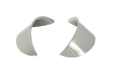 V-Twin 75312 Chrome 4-1/2 inch Spotlamp Visor Set for Harley Davidson FLT by V-Twin