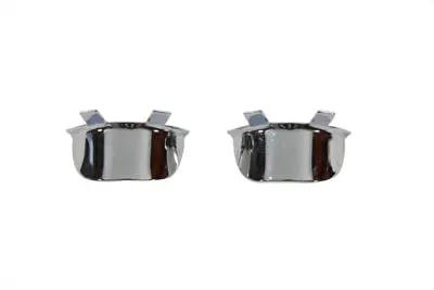 V-Twin Chrome 1-3/4 Inch Visor Set for Dresser Light Bar - Model 42-0204 by V-Twin