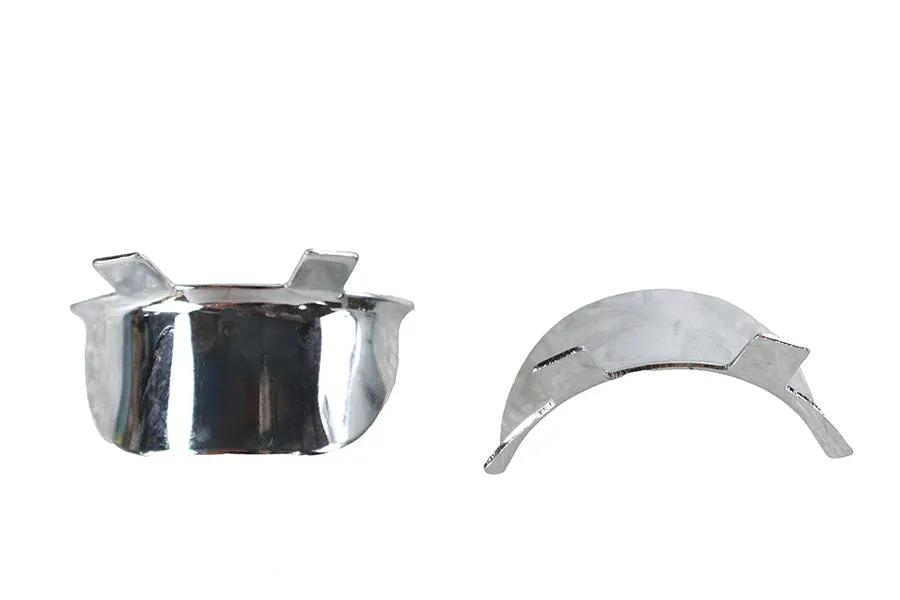 V-Twin Chrome 1-3/4 Inch Visor Set for Dresser Light Bar - Model 42-0204 by V-Twin