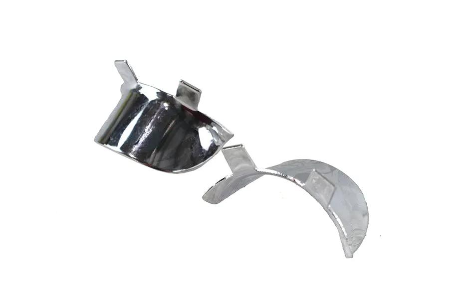 V-Twin Chrome 1-3/4 Inch Visor Set for Dresser Light Bar - Model 42-0204 by V-Twin