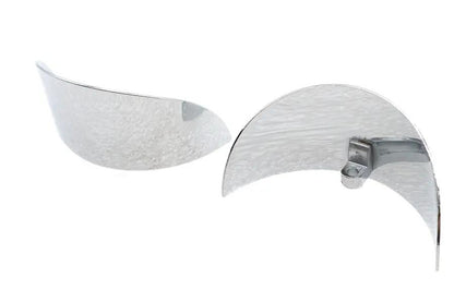 V-Twin Chrome 4-1/2 Inch Deco Spotlamp Visor Set for Harley Davidson FL Models by V-Twin