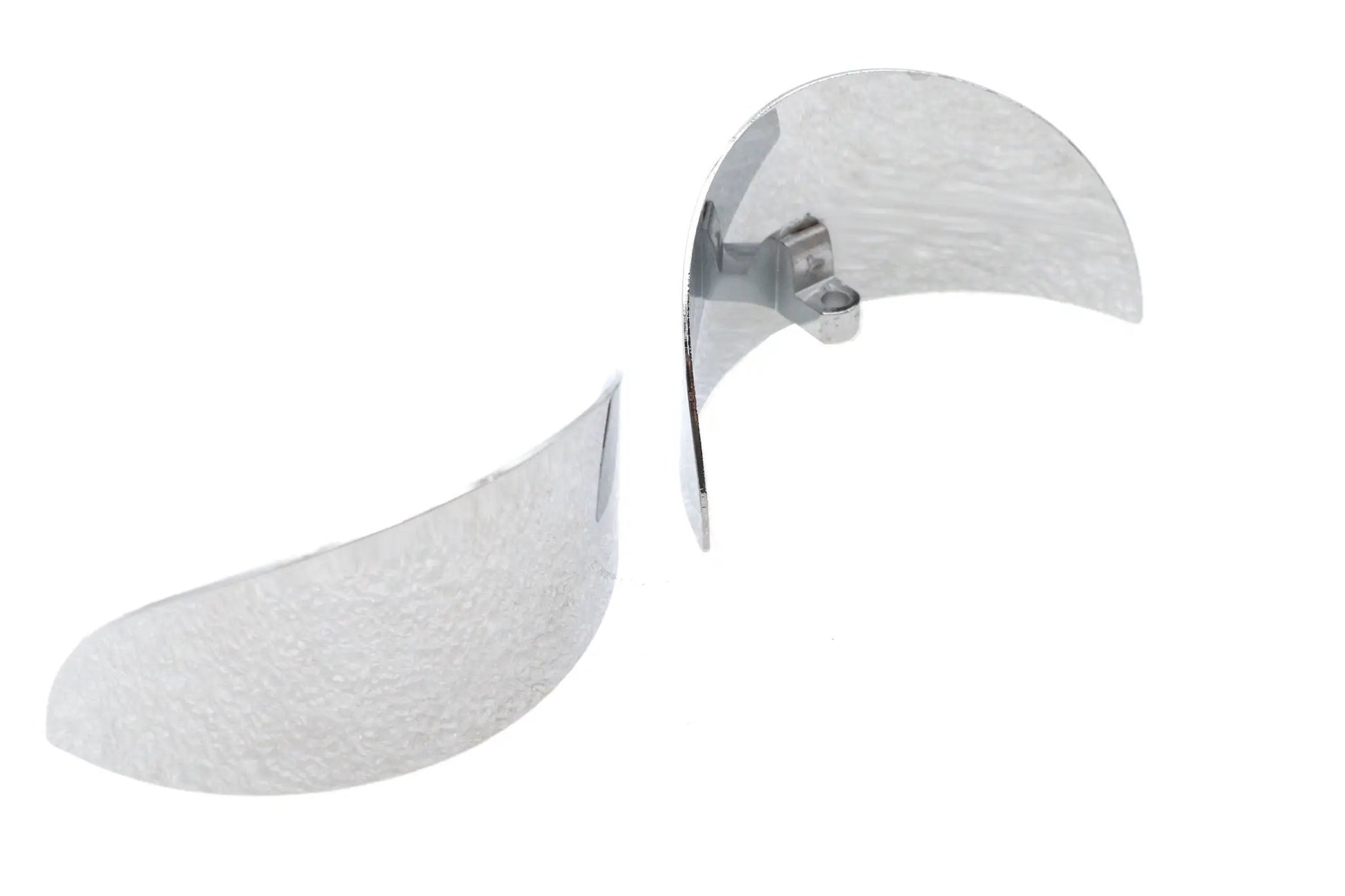 V-Twin Chrome 4-1/2 Inch Deco Spotlamp Visor Set for Harley Davidson FL Models by V-Twin