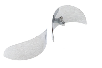 V-Twin Chrome 4-1/2 Inch Deco Spotlamp Visor Set for Harley Davidson FL Models by V-Twin